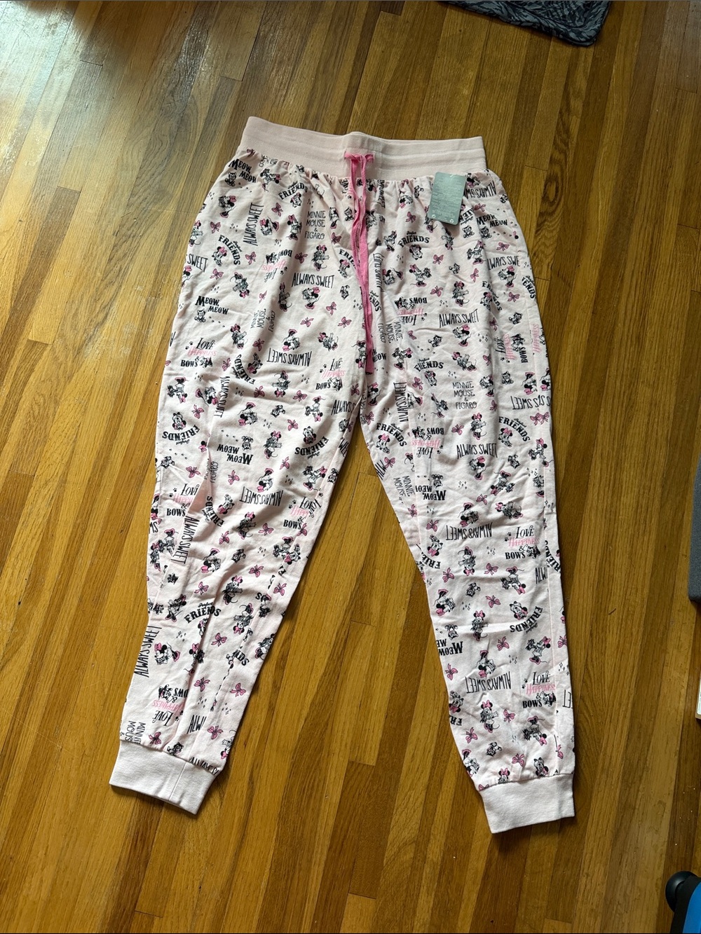 Disney Pink Minnie Mouse Printed Pajama Joggers